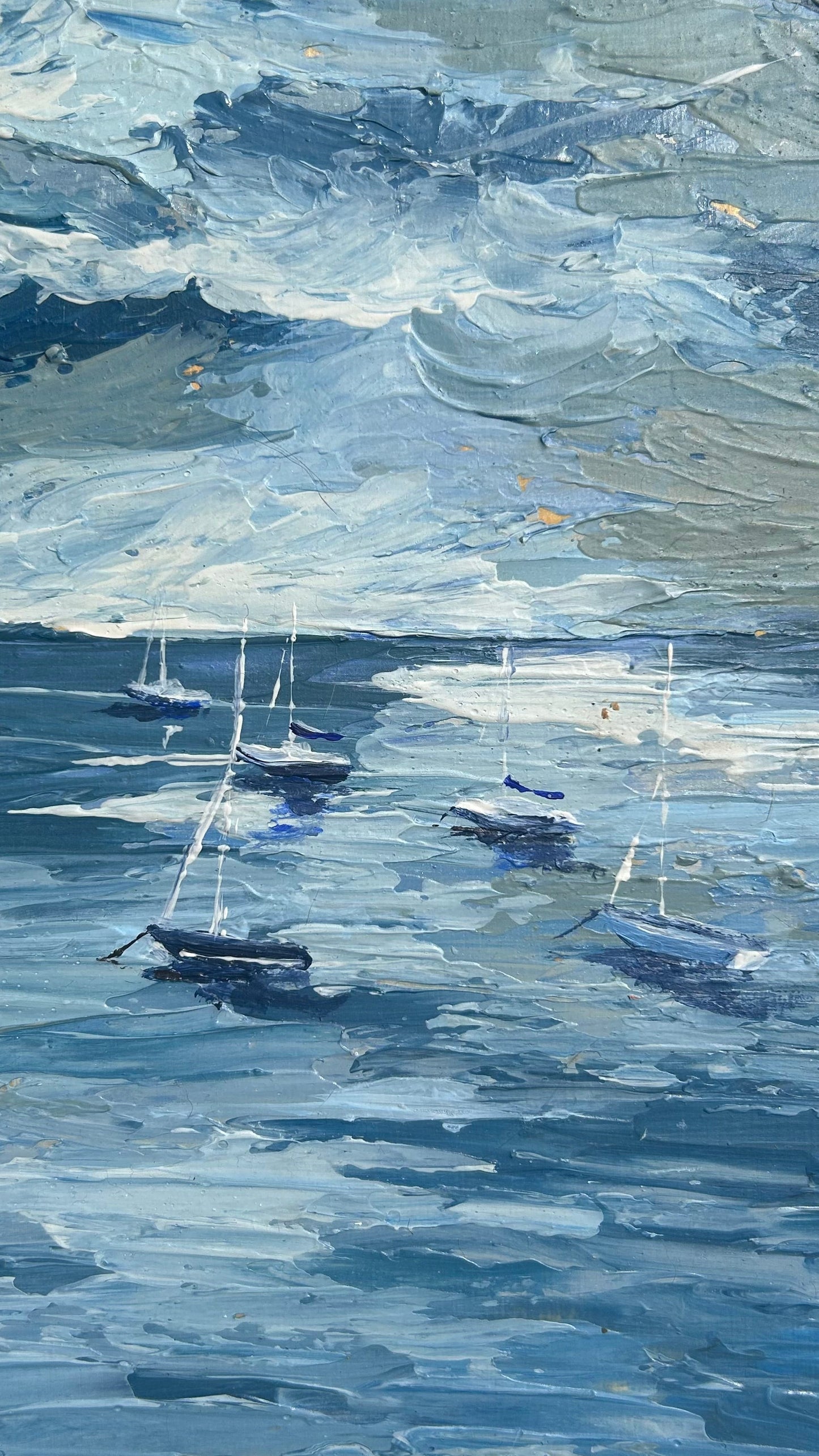 Blue moorings