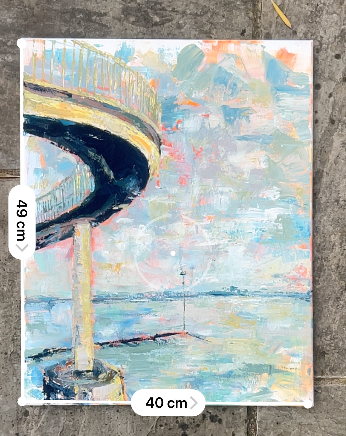 “Curly Bridge on Orange”