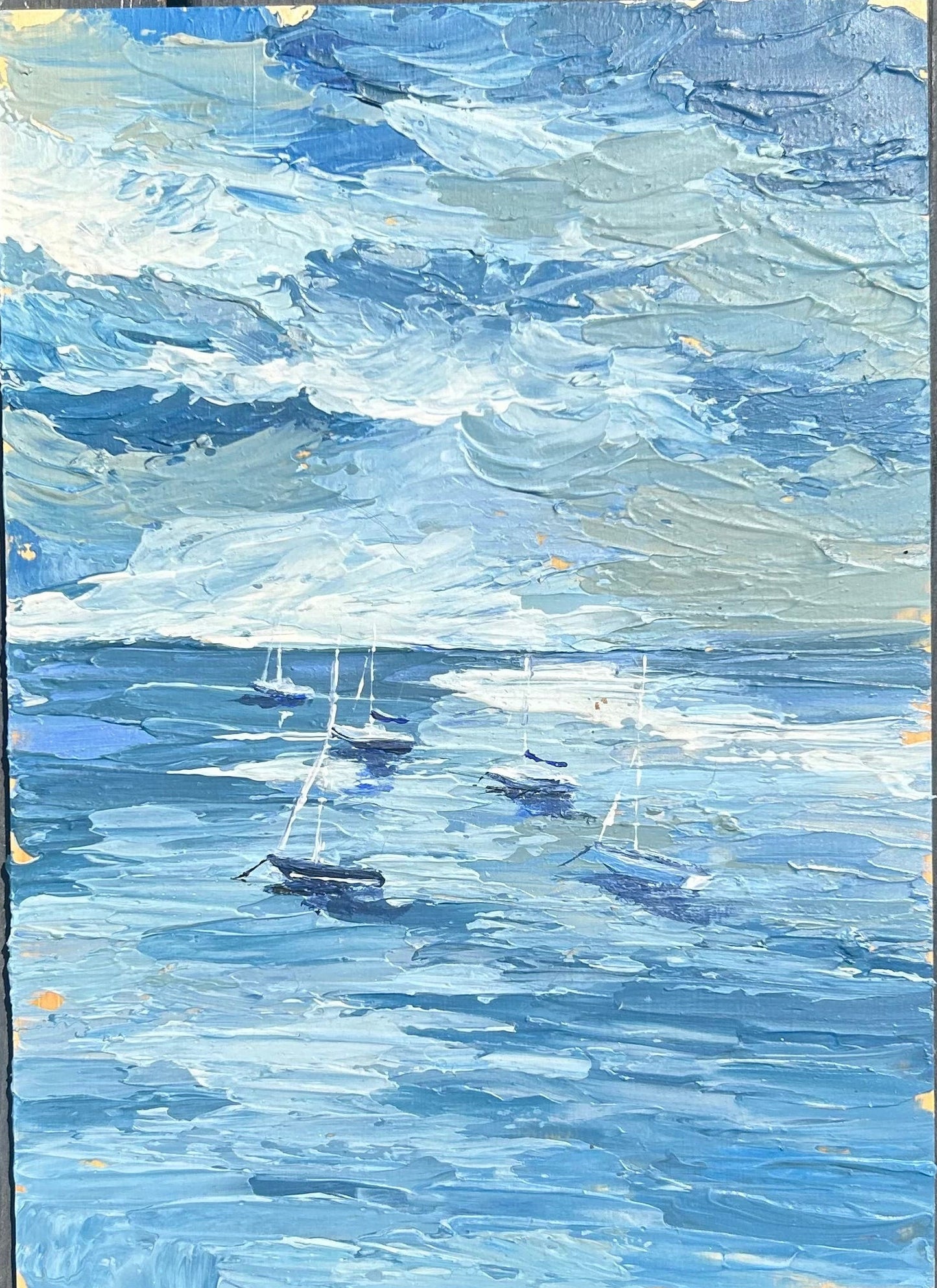 Blue moorings