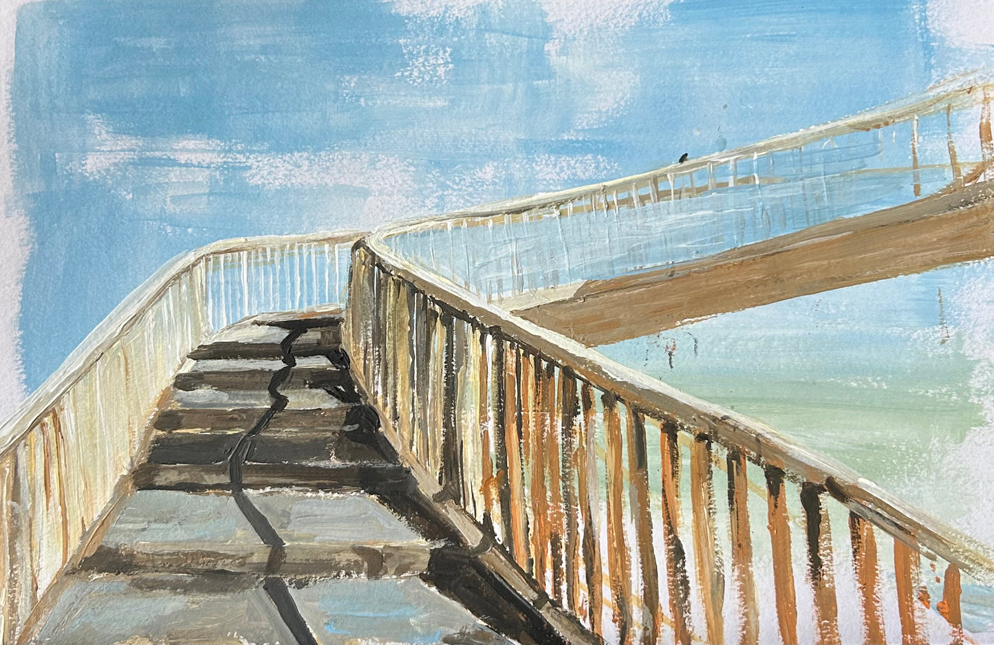 ‘Up curly bridge’ Print